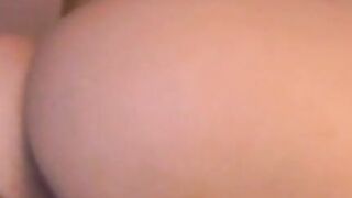 Naughty Babe with big ass rides dildo