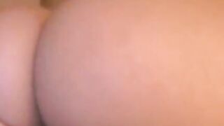 Naughty Babe with big ass rides dildo