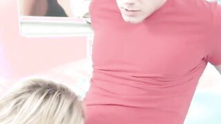 horny milf shares huge cock with friends