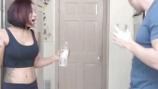 horny milf shares huge cock with friends