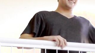 her boyfriend jizzed on her moms tits