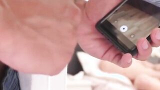 marilyn sugar caught masturbating has to ride big fat cock
