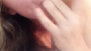 Petite Babe with big tits fingering her wet pussy