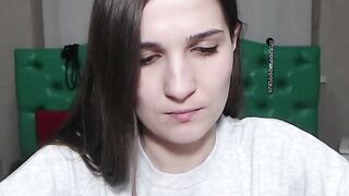 Small tits brunette amateur babe solo on webcam