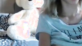 Busty Babe playing around wtih toys for you