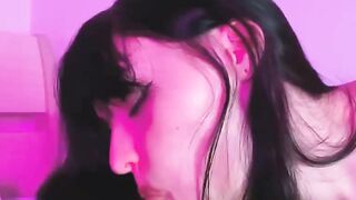 Step Sister Rides Hard Dick and Cums Hard