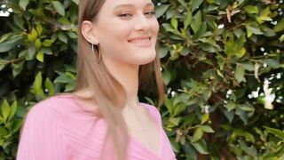 TUSHYRAW Virgin looking beauty wants penis into her tight booty