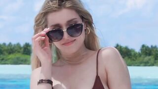 VIXEN Alone of vacay, babe Freya finds a new distraction