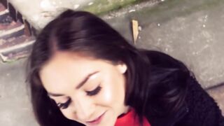 Real Vehicle Sexdate into outdoors with german thin eighteen bimbo
