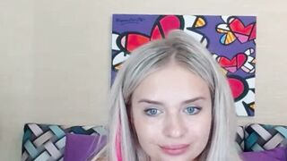 Playful Blonde Babe Tempts You with Her Pussy