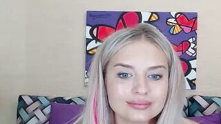 Playful Blonde Babe Tempts You with Her Pussy