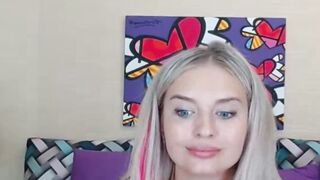 Playful Blonde Babe Tempts You with Her Pussy