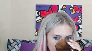 Playful Blonde Babe Tempts You with Her Pussy