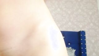 Petite Babe Gets Her Tight Ass Fucked With A Big Dildo