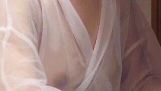 JAV888 Hitomi has her wet pussy fingered and fucked