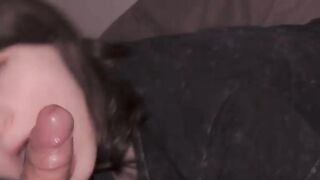 Close up Blowjob and Huge Cum in my Mouth