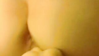 Latina mom with curvy ass bouncing on dildo