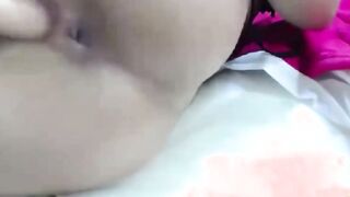 Wild Latina Pleasures Her Hole