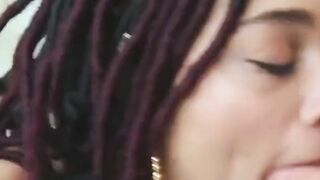 tight ebony teen stuffed with white cock