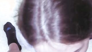 POV Blowjob from Russian Slutty Girlfrie