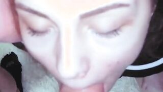 POV Blowjob from Russian Slutty Girlfrie