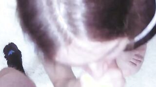 POV Blowjob from Russian Slutty Girlfrie