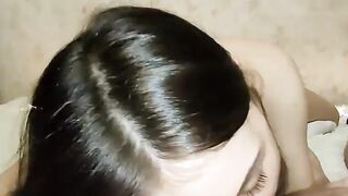 She Loves to Ride a Dick and get Cum on her Face POV