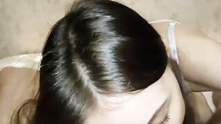 She Loves to Ride a Dick and get Cum on her Face POV