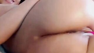Lovely Babe dildoing her tight asshole and loving it