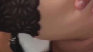 gorgeous maid caren reverse cowgirl hard ass drilled by stud