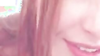 Hot Redhead having fun masturbating