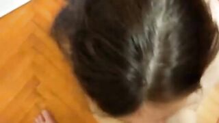 POV Cute Russian GF Choking on my Cock