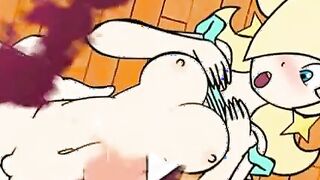 Princess Peach and Mario hentai