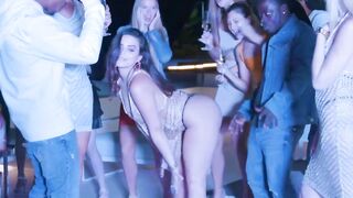BLACKEDRAW 2 European hotties compete for bbcs at a party