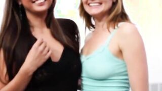 Hot And Wet Lesbian Pussies On The Couch