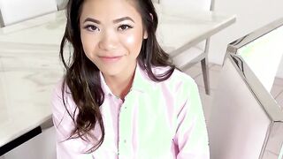 PropertySex - Slender oriental Real Estate Agent Takes Big Dick