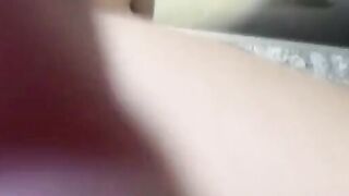 Busty Babe dildoes her tight asshole and pussy