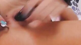Hot Chick pleasures pussy and ass with toys