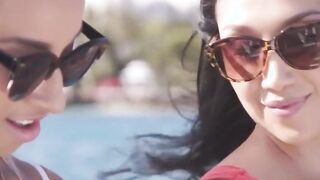 vicki & teanna share hot lesbian get-away in paradise