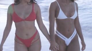 vicki & teanna share hot lesbian get-away in paradise