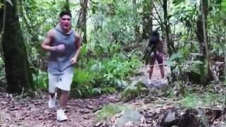 Cuckold husband organizes an unexpected threesome in a public river