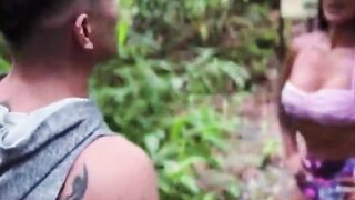 Cuckold husband organizes an unexpected threesome in a public river