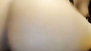 Busty Ebony dildoing her wet pussy