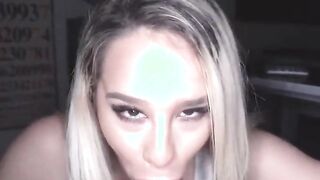busty blonde latina mila marx sucks my huge cock