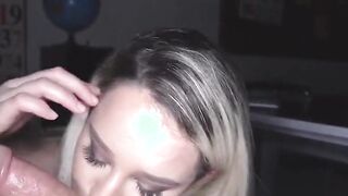 busty blonde latina mila marx sucks my huge cock