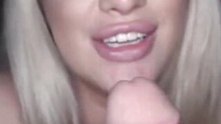 busty blonde latina mila marx sucks my huge cock