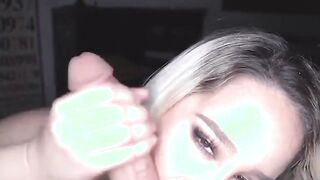busty blonde latina mila marx sucks my huge cock