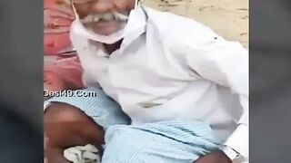 Desi Indian Old man Outdoor fuck 