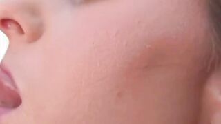brunette babysitter sucks dick