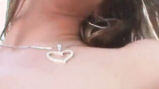 brunette babysitter sucks dick